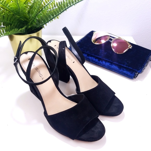 via spiga suede sandals
